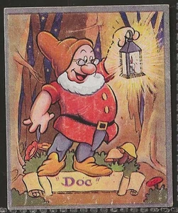 BARRATT-CHARACTERS FROM FILM CARTOONS 1940-#074- SNOW WHITE 7 DWARFS - DOC - Picture 1 of 2