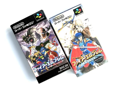 Lot 2 Fire Emblem Monshou Seisen W/Box Good Used Game Super Famicom SFC NTSC-J - Image 1 of 4