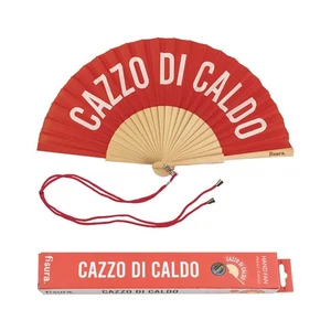 Originale Ventaglio Cazzo Di Caldo. Ventilatore a Mano in Legno Moderno E Dive - Foto 1 di 7