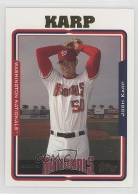 2005 Topps Washington Nationals Box Set Josh Karp #13 Rookie RC - Image 1 of 2