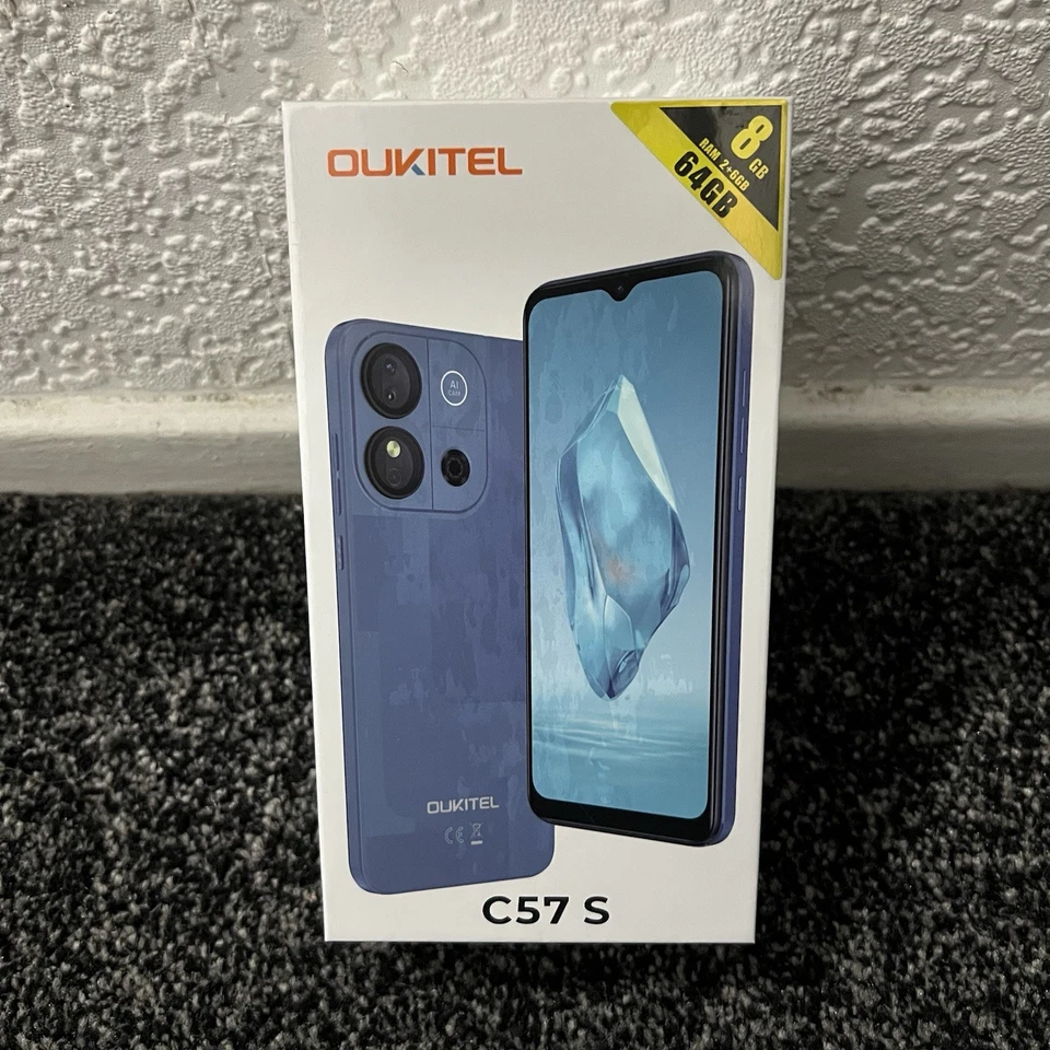 Oukitel C57S Mobile Phone Android 14, 8GB RAM, 128GB Storage, 13MP Camera - Image 1 of 2