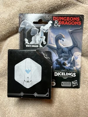 Dungeons & Dragons Dicelings White Dragon Converting D20 Honor Among Thieves D&D - Image 1 of 4