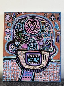 HASWORLD Original Expresionismo Abstracto Pop Arte Contemporáneo Artista Callejero - Imagen 1 de 4