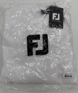 Foot Joy FJ Long Sleeve Golf Mock Relaxed Fit White Size Medium NWT - Picture 1 of 2
