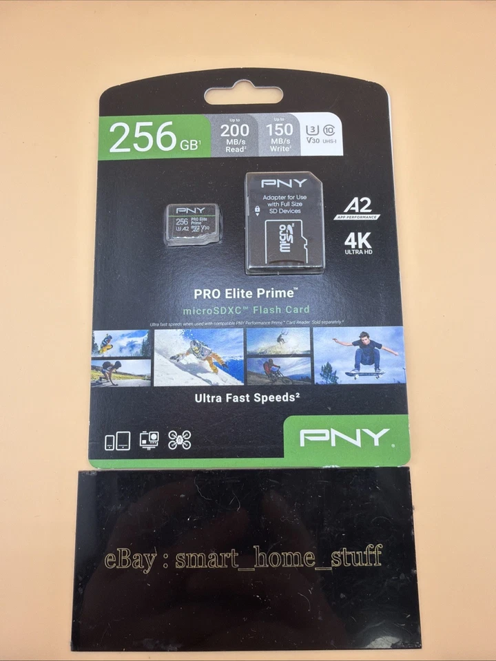 PNY 256GB PRO Elite Prime 4K Class 10 U3 V30 A2 microSDXC Flash Memory Card - Image 1 of 2
