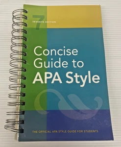Concise Guide to APA Style 7th Edition 2020 American Psychological Assn.(1720RK) - Imagen 1 de 2