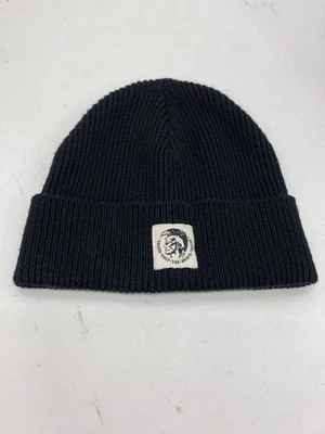 Diesel Knit Cap Wool Blk Plain Men's AUQ33 - Image 1 of 4