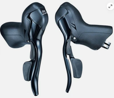 microSHIFT | R8 Drop Bar Shift Lever Set | 2 x 8-Speed | Shimano Compatible - Image 1 of 2