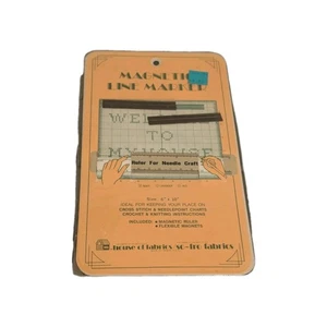 Line Marker Magnetic Board For Cross Stitch & Needlepoint Instructions 6" x 10" - Picture 1 of 2