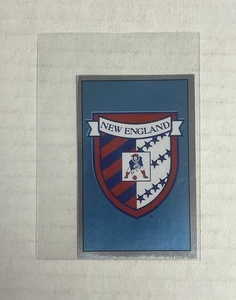 1990 Panini NEW ENGLAND PATRIOTS Shield Foil Sticker - Picture 1 of 2