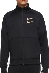 NIKE NSW Swoosh FULL ZIP and ZIP POCKETS Jacke Herren Gr. M schwarz/gold - Bild 1 von 4