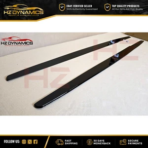 SIDE SKIRT EXTENSION BLADES GLOSS BLACK FOR 2011-17 BMW 6 SERIES F06 / F12 / F13 - Picture 1 of 7