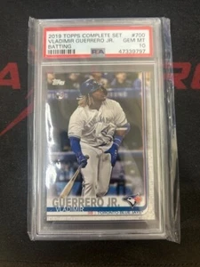2019 Topps Complete Set Vladimir Guerrero Jr. Batting RC ROOKIE PSA 10 #700 - Picture 1 of 2