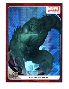 2023 Upper Deck Marvel Platinum #81 Abomination Red Prism /199 - Bild 1 von 2