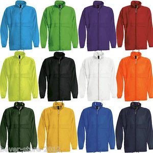 Chaqueta de lluvia unisex mujer hombre rompevientos con capucha S M L XL XXL 3XL - Imagen 1 de 15