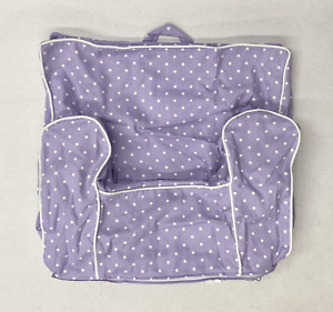 NEW Pottery Barn KIDS My First Anywhere Chair Slipcover~Lavender Pin Dot~NO MONO