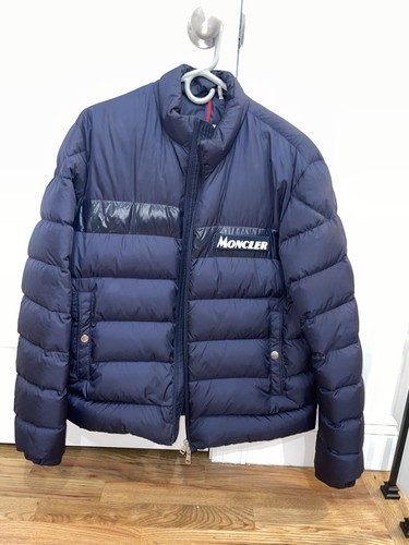 Giacca Moncler blu da uomo taglia 3