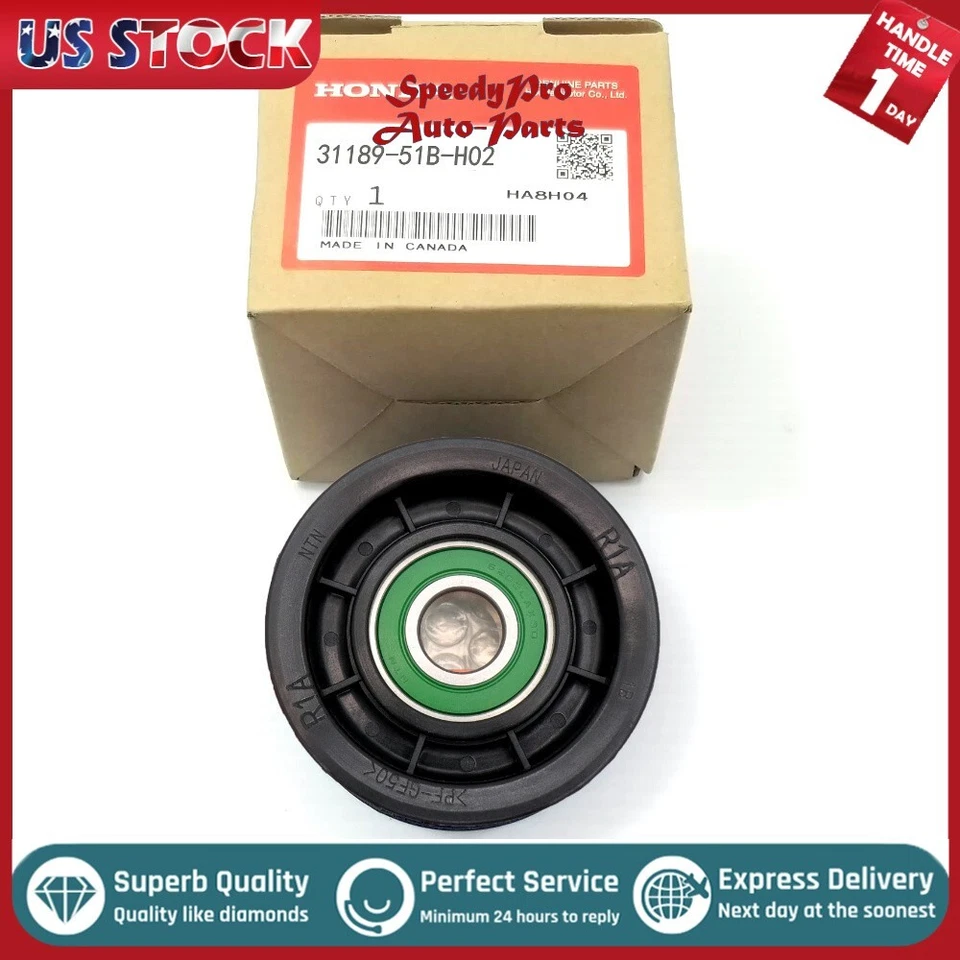 OEM Serpentine Belt Tensioner Pulley For Honda Accord CR-V Civic HR-V Acura RDX - Image 1 of 1