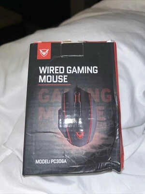 Wired Gaming Mouse Model PC306A Optical Sensor, RGB Lighting, Ergonomic NEW - Image 1 of 4