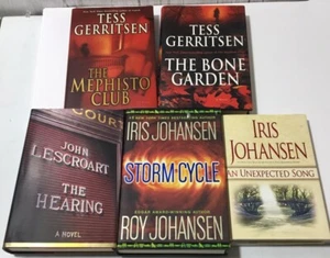 Mix Lot of 5 Suspense Hardcover Novels Fiction, Tess Gerritsen, Iris Johansson - Picture 1 of 6