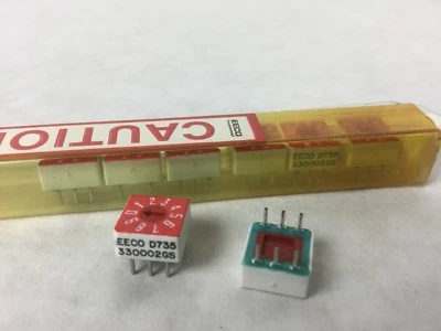 EECO D735, 330002GS, Lot of 8, Switch DIP, New,  - Image 1 of 4