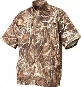 Drake Waterfowl 26000132-M 260 ShortSleeve Vented Shirt Blades Camo Medium - Picture 1 of 4