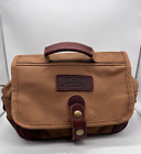 Duluth Trading Co Tan Canvas Zip Toiletry Bag Hang Travel 