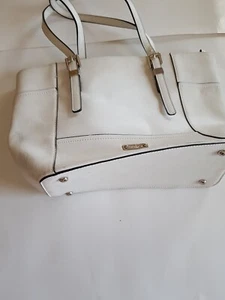 DAVID JONES PARIS White Shoulder  Tote Purse - Picture 1 of 5