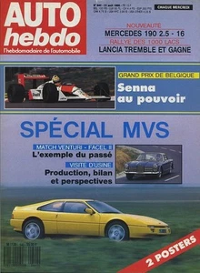 AUTO HEBDO n°640 31/08/1988 Spécial MVS VENTURI FACEL II - Imagen 1 de 1