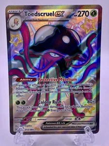 Pokémon TCG Toedscruel ex 213/091 - Paldean Fates Shiny Ultra Rare - Full Art NM - Picture 1 of 2