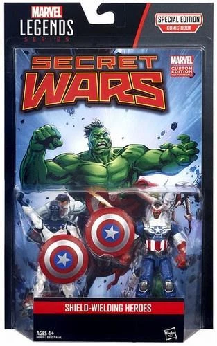 Hasbro Marvel Legends Shield Wielding Heroes 2pack Action Figure Captain America