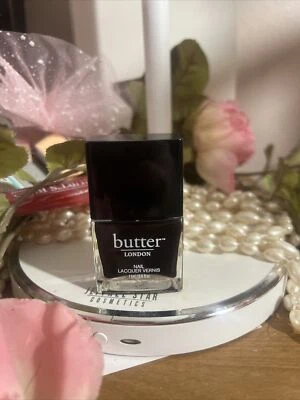 RARO Butter London 3 Esmalte de Uñas Gratis "La Moss" (Vino Tinto Vamp) Tamaño Completo .4 OZ Foto 1 de 4