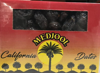 DÁTILES MEDJOOL-4LB (2Lb X2).  DÁTILES FRESCOS DE CALIFORNIA. ENVÍO GRATIS.  GRAN REGALO Foto 1 de 4