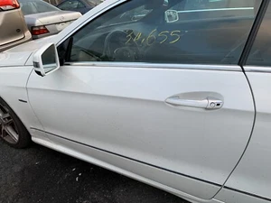 Left Driver Door Assembly White (799) Mercedes C207 E350 E400 E550 10-16 - Picture 1 of 4