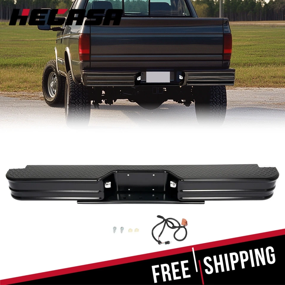 Universal Diamondstep Rear Bumper Step Powder-Coated For Ford F150 F250 Pickup Foto 1 de 4