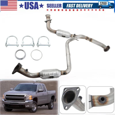 Exhaust Catalytic Converter Set For GMC Sierra 2500 HD / 3500 HD 2007-2010 6.0L Foto 1 de 4