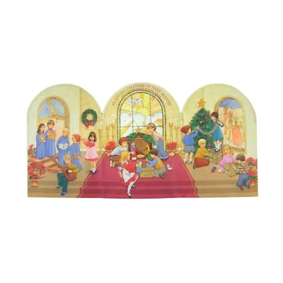 Hallmark Christmas Card Greeting Advent Calendar of Daily Prayers Window - Image 1 of 4