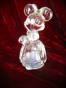 VINTAGE FULL LEAD CRYSTAL DISNEY MINNIE MOUSE FIGURE BY LENOX - GERMANY - Picture 1 of 4