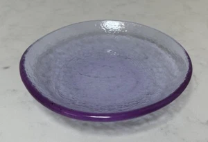 Fire and Light Recycled Glass Neodymium Purple Dipping Dish Bowl 4.5in USA - Picture 1 of 13