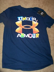 NWT Under Armour s/s Shirt Boys M YMD ~ Navy Blue ~ UA ENDORSED SS - Picture 1 of 1