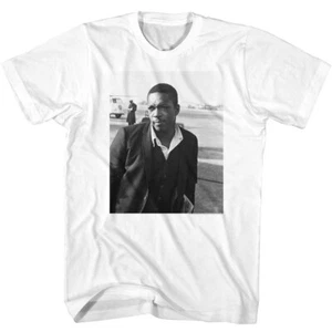 Camiseta para hombre John Coltrane Jazz Saxofonista VW Escarabajo Fondo pista de aterrizaje - Imagen 1 de 3