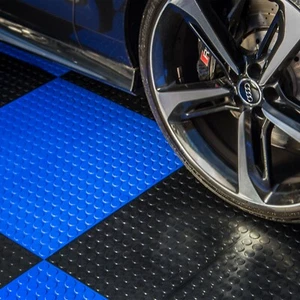 FlooringInc Nitro Coin Pattern Interlocking Garage Flooring Tiles, 12" x 12" - Picture 1 of 20