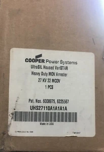 NEW Cooper UltraSIL House 27 kV Surge MOV Arrester Heavy Duty 22 MCOV 27kV UHS - Imagen 1 de 3