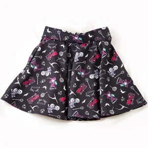 Nightmare Before Christmas Skirt *POCKETS* (Extra Small/XS) DisneyMovie Pattern - Picture 1 of 4