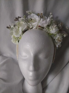 Stunning Ivory Bridal tiara By Cara's Crowns with Intricate embellishments - Picture 1 of 20
