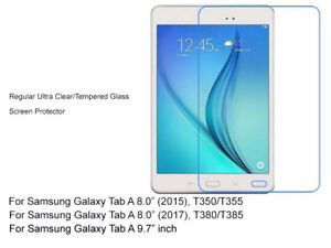 Regular Ultra Clear/Tempered Glass Screen Protector For Galaxy Tab A 8" 9.7" 