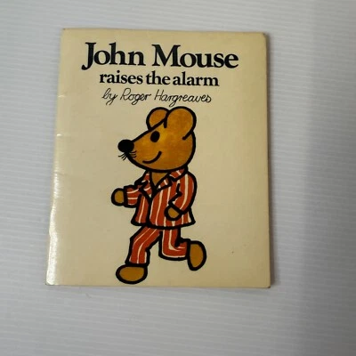 John Mouse Raises The Alarm by Roger Hargreaves 1973 Vintage Fabbri Childrens PB - Image 1 of 4