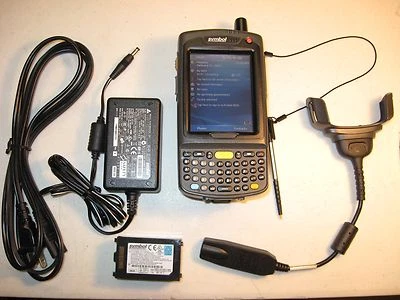SYMBOL MOTOROLA MC7094-PKCDCQHA8WR 2D BARCODE SCANNER GSM CELLULAR 128MB WIFI - Image 1 of 4