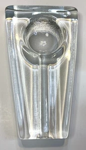 Vintage Mid Century Modern Blenko? Schlüsselloch Glas Zigarren Aschenbecher 8,5" - Bild 1 von 9