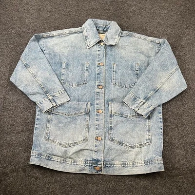 FREE PEOPLE We The Free Avery Denim Jacket Women's Size M Got The Blue - Image 1 of 4